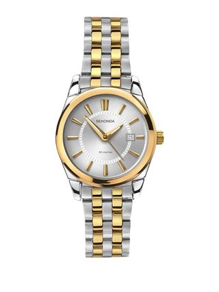 Sekonda + Analogue Classic Quartz Watch with Stainless Steel Strap