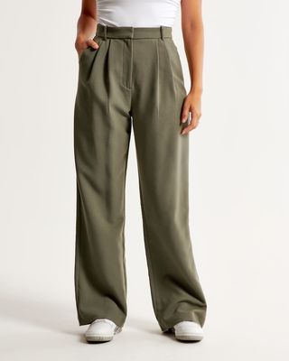 Abercrombie & Fitch + Curve Love A&F Sloane Tailored Pant