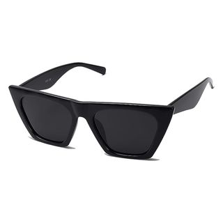 Sojos + Trendy Oversized Square Cateye Polarized Sunglasses