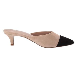The Drop + Paulina Pointed Toe Two-Tone Mule