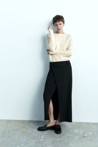 Zara + Cable 100% Cashmere Knit Sweater