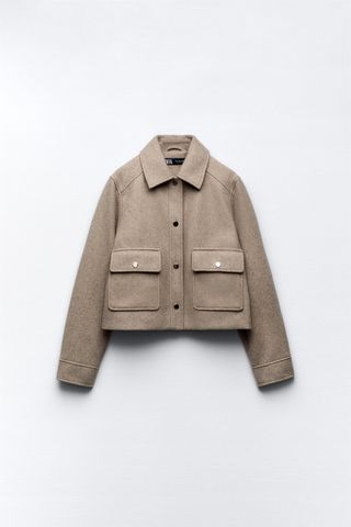 Zara + Cropped Soft Jacket