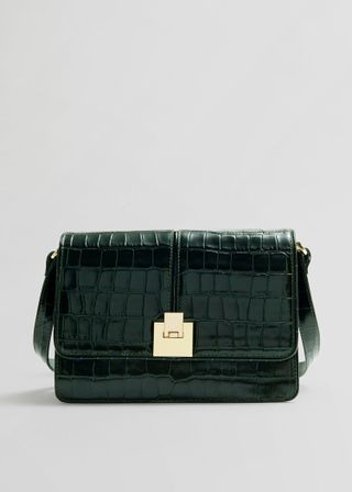 & Other Stories + Croco Leather Bag