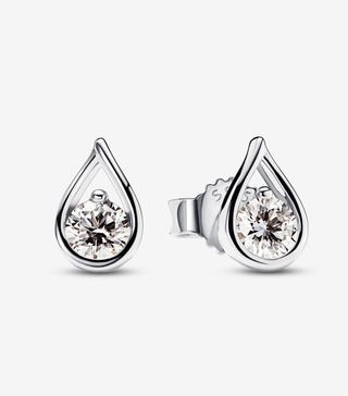 Pandora + Infinite Lab-Grown Diamond Stud Earrings 0.20 ct Sterling Silver