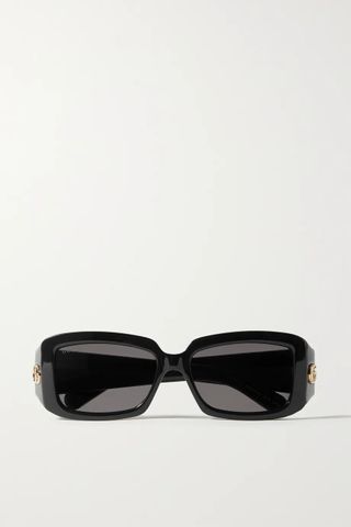Gucci Eyewear + Square-Frame Acetate Sunglasses