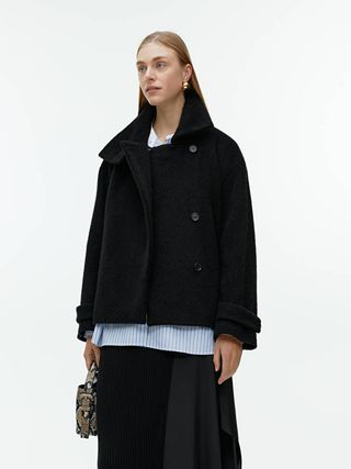 Arket + Fuzzy Wool-Blend Jacket