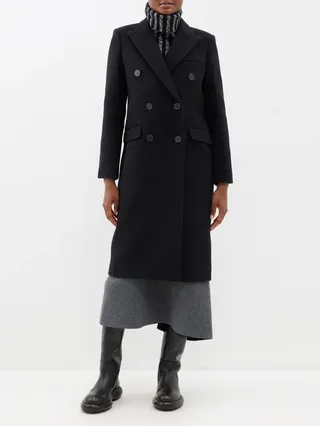 Joseph + Chichester Double-Breasted Wool-Blend Coat