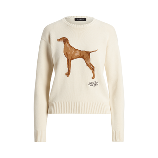 Ralph Lauren + Intarsia-Knit Cotton-Blend Sweater