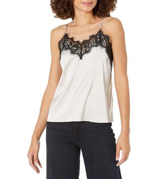 The Drop + Natalie V-Neck Lace Trimmed Camisole Tank Top