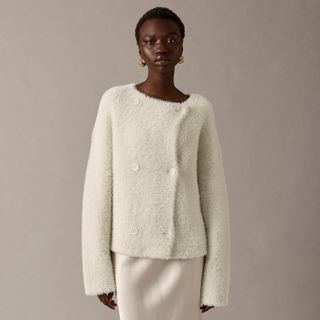 J.Crew Collection + Oversized Double-Faced Wool-Blend Jacket