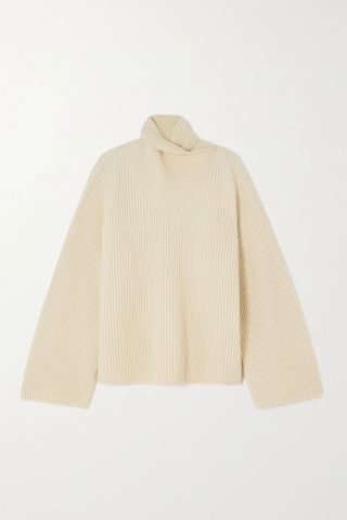 Toteme + Oversized Ribbed Wool Sweater