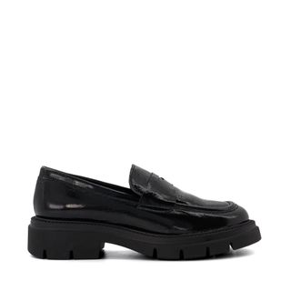 Dune London + Gracelyn Chunky Patent Penny-Trim Loafers