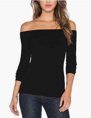 Sarin Mathews + Off The Shoulder Tops Long Sleeve