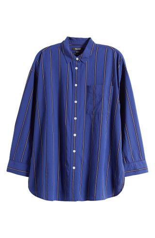 Madewell + Signature Oversize Poplin Button-Up Shirt
