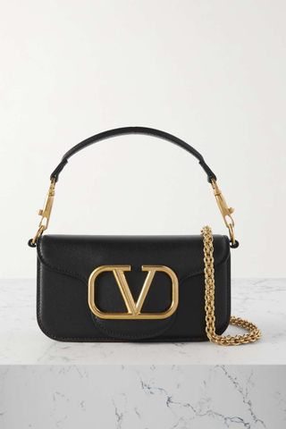 Valentino Garavani + Locò Small Leather Shoulder Bag
