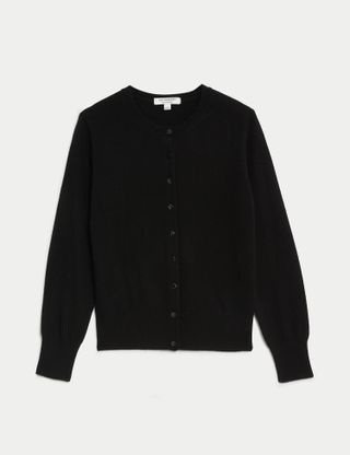 Marks & Spencer + Pure Cashmere Crew Neck Cardigan