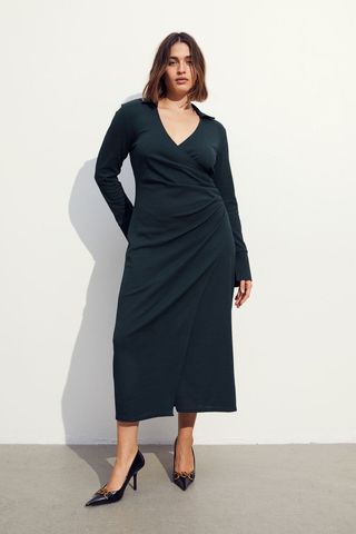 H&M + Wrap Jersey Dress