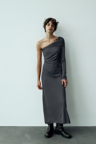 Zara + Draped Jersey Dress