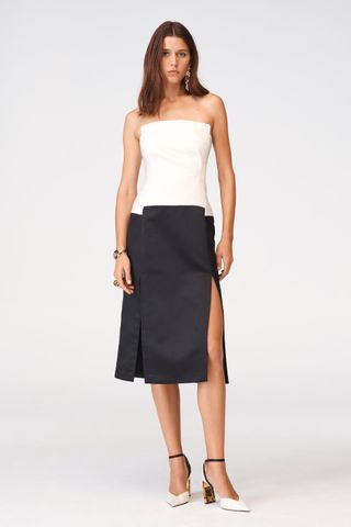 Zara + Contrast Corset Style Dress Limited Edition