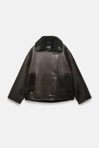 Zara + Relaxed Fit Double-Faced Jacket