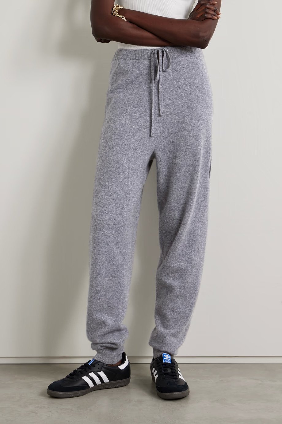 Guest In Residence + Carpenter Cashmere Track Pants in Gray