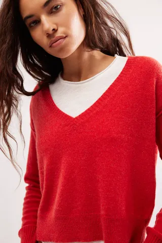 Free People + Stellar Cashmere pullover