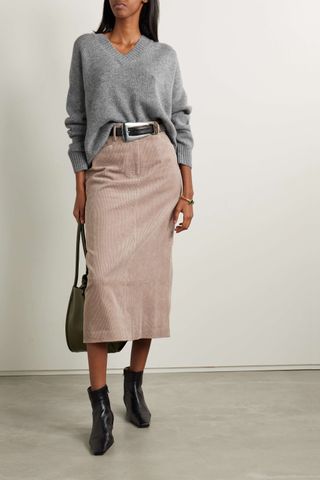 Allude + Cashmere-Blend Sweater