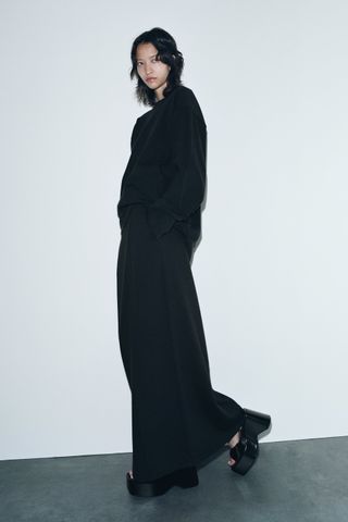 Zara + Long Pocket Skirt