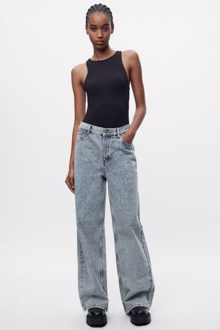 Zara + Mid-Rise Loose Fit Jean