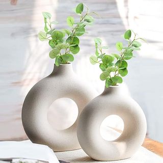 Puthiac + White Ceramic Vase