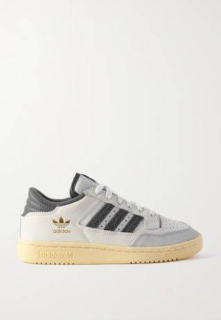Adidas Originals + Centennial 85 Low Suede and Terry-Trimmed Leather Sneakers