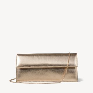 Aspinal of London + Ava Clutch in Old Gold