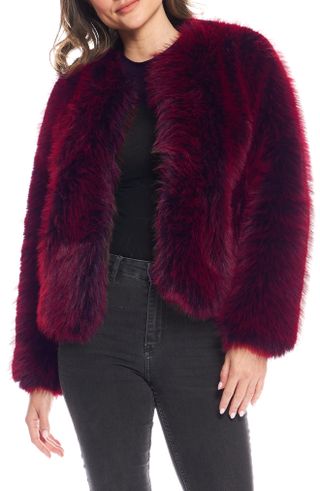 Donna Salyers Fabulous Furs + Happy Hour Faux Fur Jacket