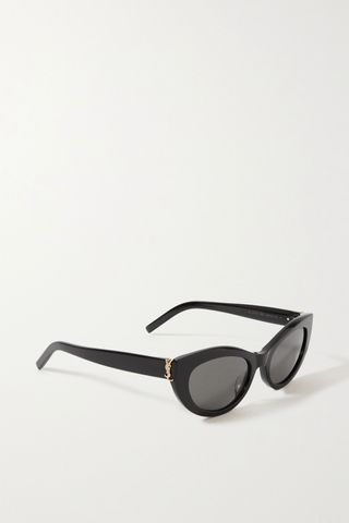 Saint Laurent Eyewear + Ysl Cat-Eye Acetate Sunglasses