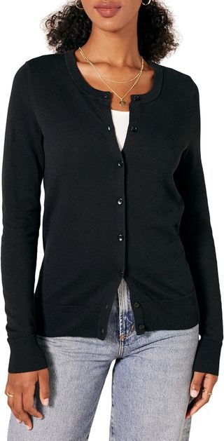 Amazon Essentials + Crewneck Cardigan