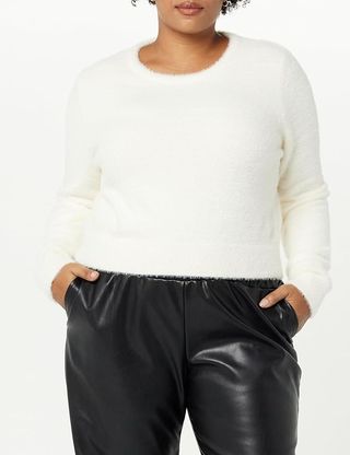 The Drop + Juliana Cropped Eyelash Sweater