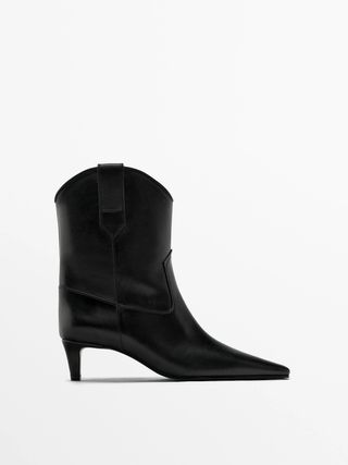 Massimo Duti + High-Heel Ankle Boots