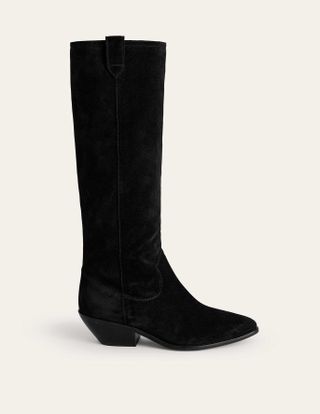 Boden + Western Suede Knee High Boots