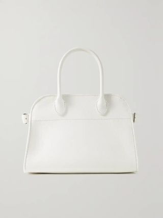 The Row + Margaux 10 Buckled Textured-Leather Tote