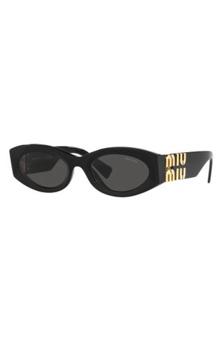 Miu Miu + 54mm Rectangular Sunglasses