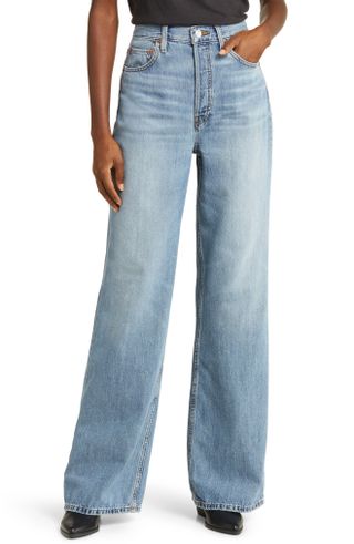 Re/Done + '70s Ultra High Waist Wide Leg Jeans