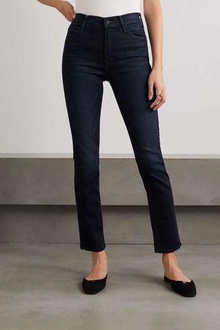 Mother + The Dazzler Mid-Rise Straight-Leg Jeans