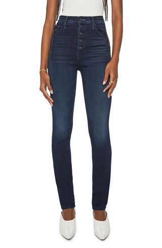 Mother + Pixie High Waist Skinny Jeans