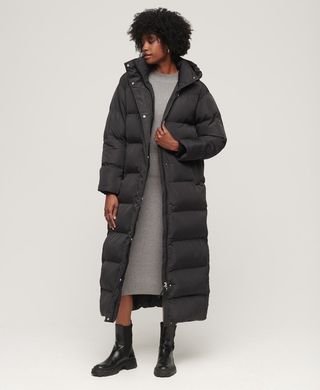 Superdry + Maxi Hooded Puffer Coat