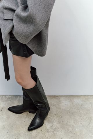 Zara + Cowboy Boots