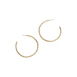 Alexis Bittar + Golden Pebble Cake Hoop Earrings