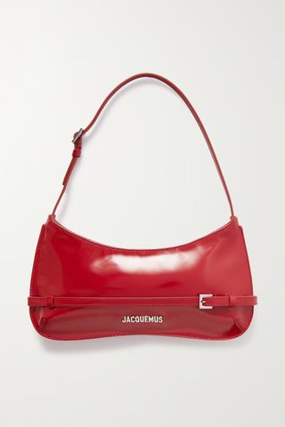 Jacquemus + Le Bisou Ceinture Patent-Leather Shoulder Bag