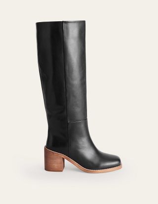 Boden + Straight Leather Knee Boots