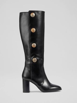 L.K.Bennett + Marcella Leather Knee High Boots