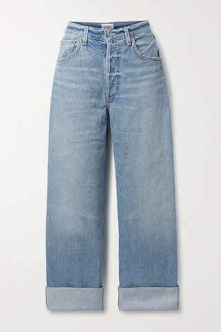 Citizens of Humanity + + Net Sustain Ayla High-Rise Wide-Leg Organic Jeans